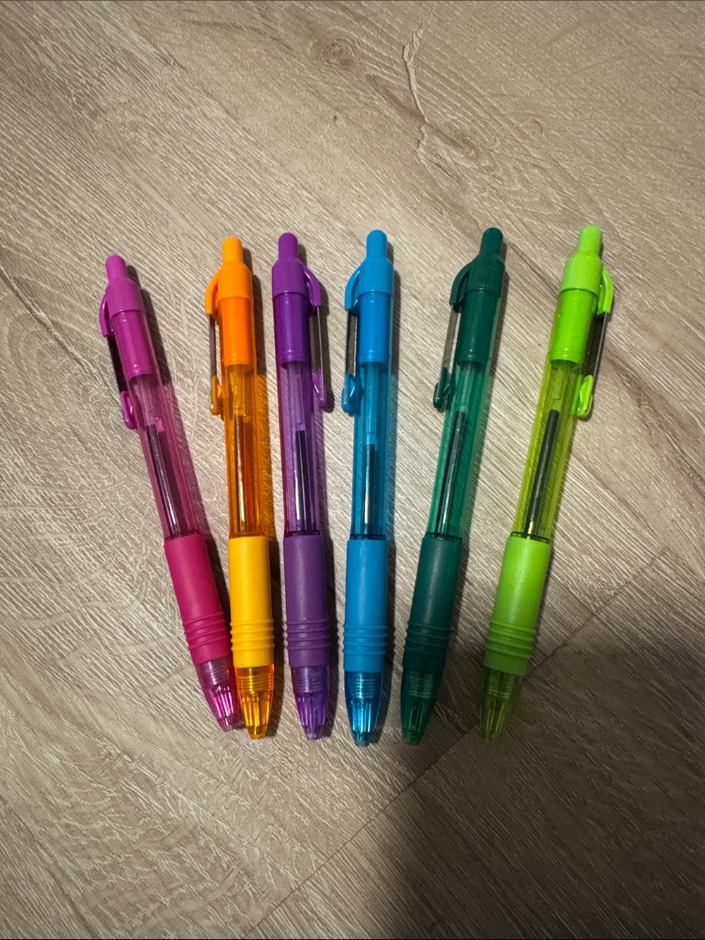 Assorted Neon Gel Pens - 6 Pack